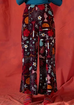 Velourbyxa "Fyrverkeri" i ekologisk bomull/återvunnen polyester-Gudrun Sjödén Sale