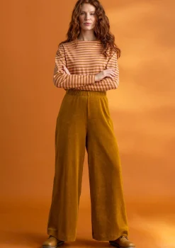 Velourbyxor i ekologisk bomull/återvunnen polyester-Gudrun Sjödén Online