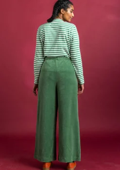 Velourbyxor i ekologisk bomull/återvunnen polyester-Gudrun Sjödén Clearance