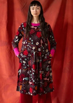 Velourklänning "Fyrverkeri" i ekologisk bomull/återvunnen polyester-Gudrun Sjödén Discount