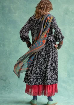 Velourklänning "Katla" i ekologisk bomull/återvunnen polyester-Gudrun Sjödén Sale