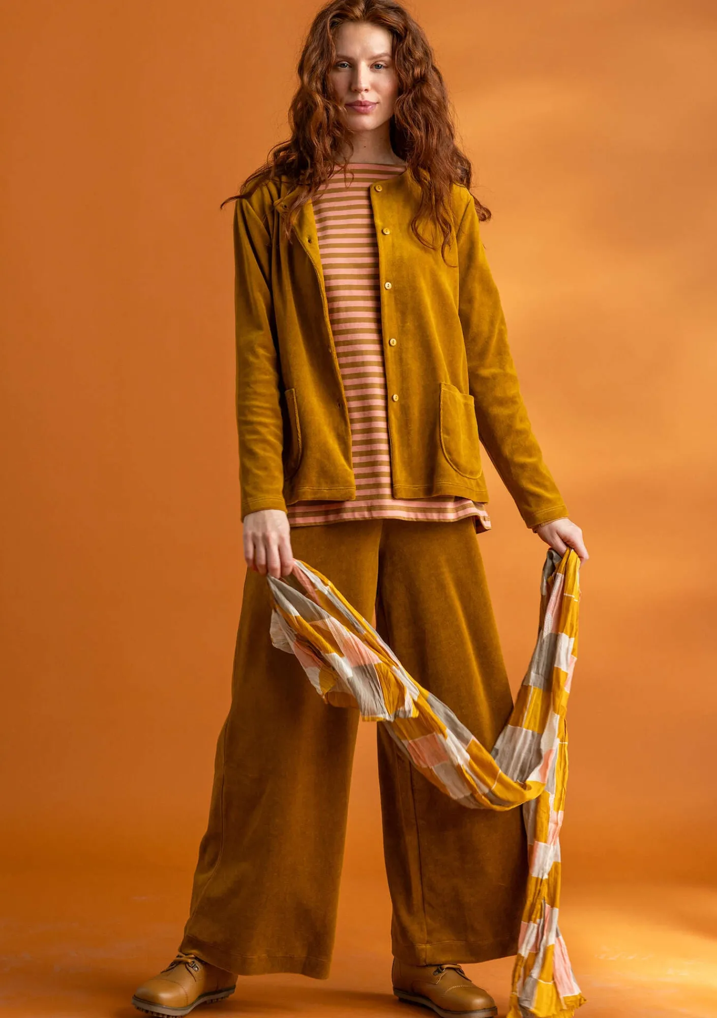 Velourkofta i ekologisk bomull/återvunnen polyester-Gudrun Sjödén Outlet