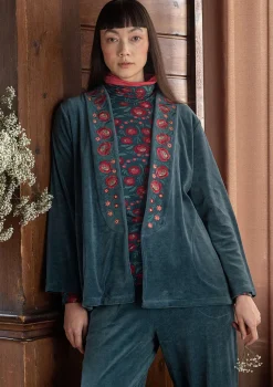 Velourkofta "Nora" i ekologisk bomull/återvunnen polyester-Gudrun Sjödén Best