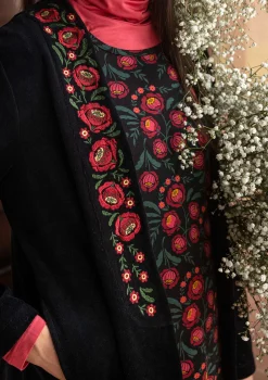 Velourkofta "Nora" i ekologisk bomull/återvunnen polyester-Gudrun Sjödén