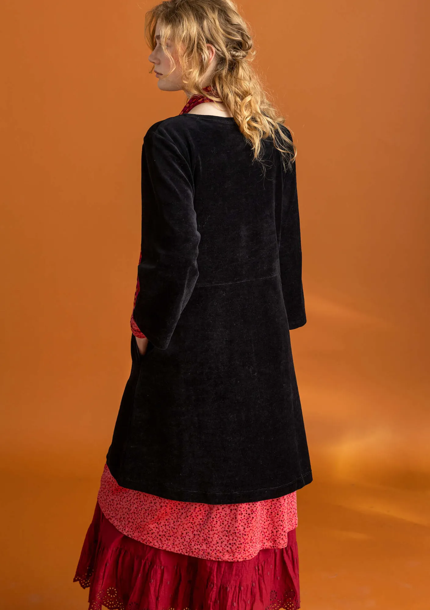 Velourtunika i ekologisk bomull/återvunnen polyester-Gudrun Sjödén New