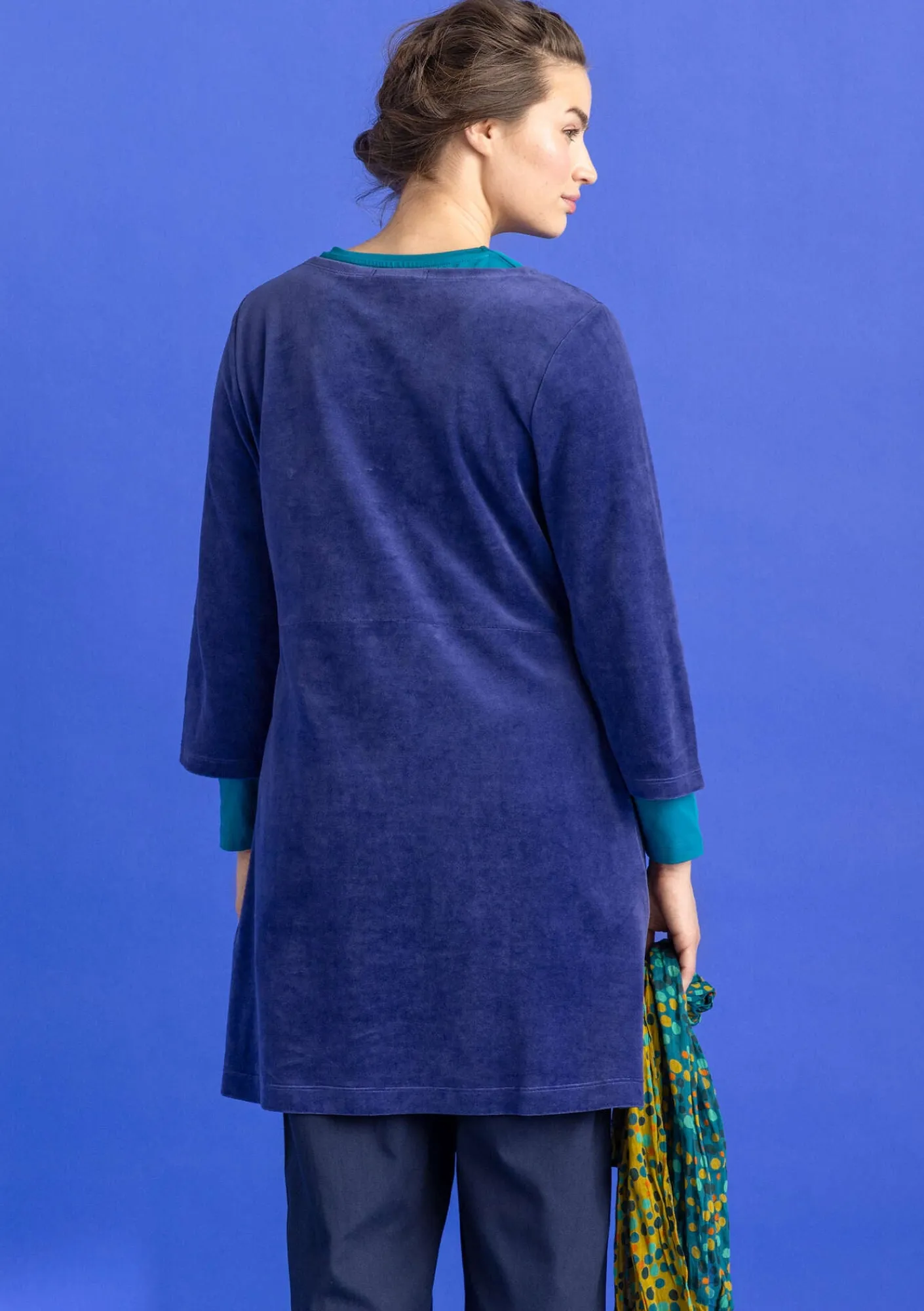 Velourtunika i ekologisk bomull/återvunnen polyester-Gudrun Sjödén Online