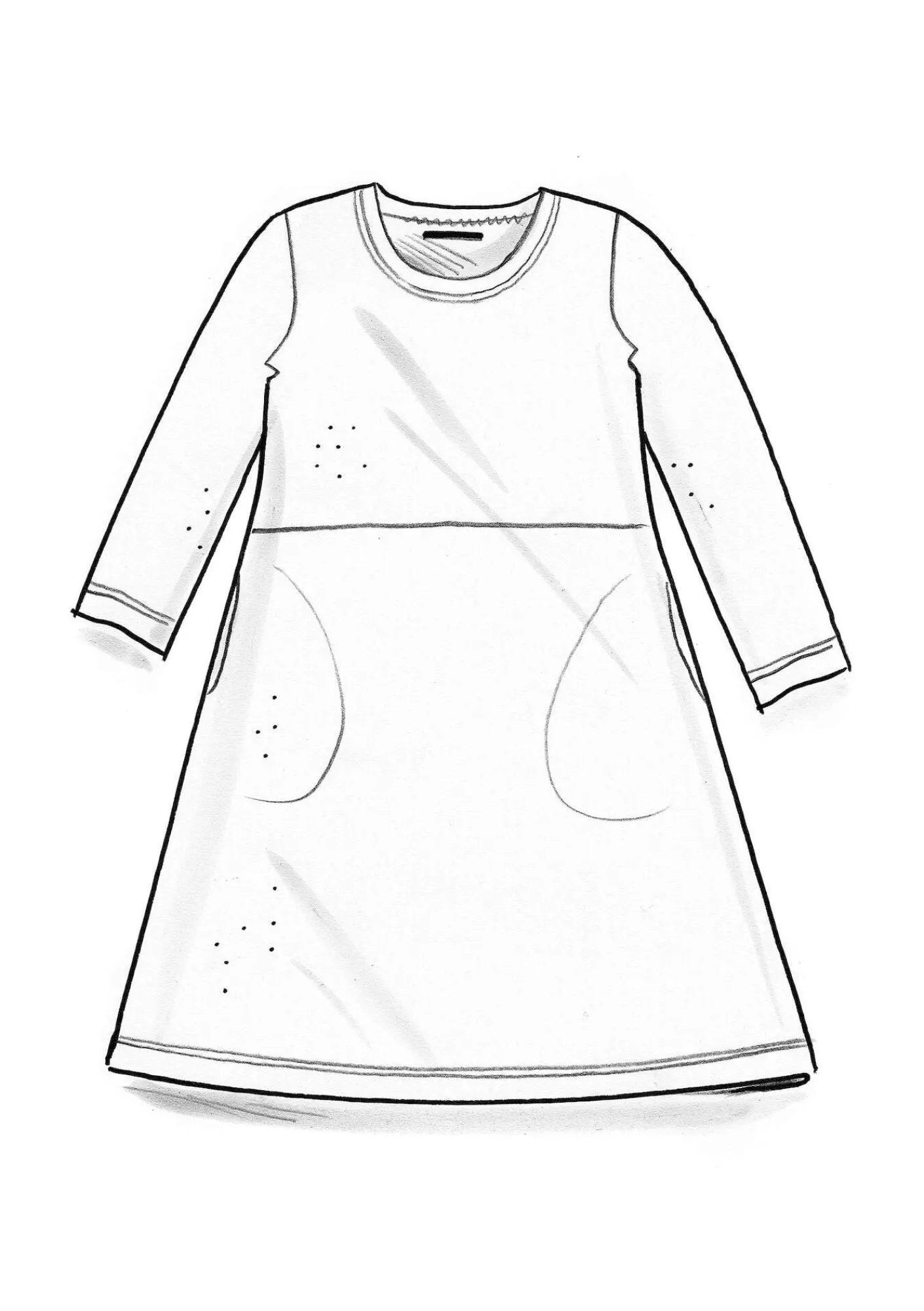 Velourtunika i ekologisk bomull/återvunnen polyester-Gudrun Sjödén Online