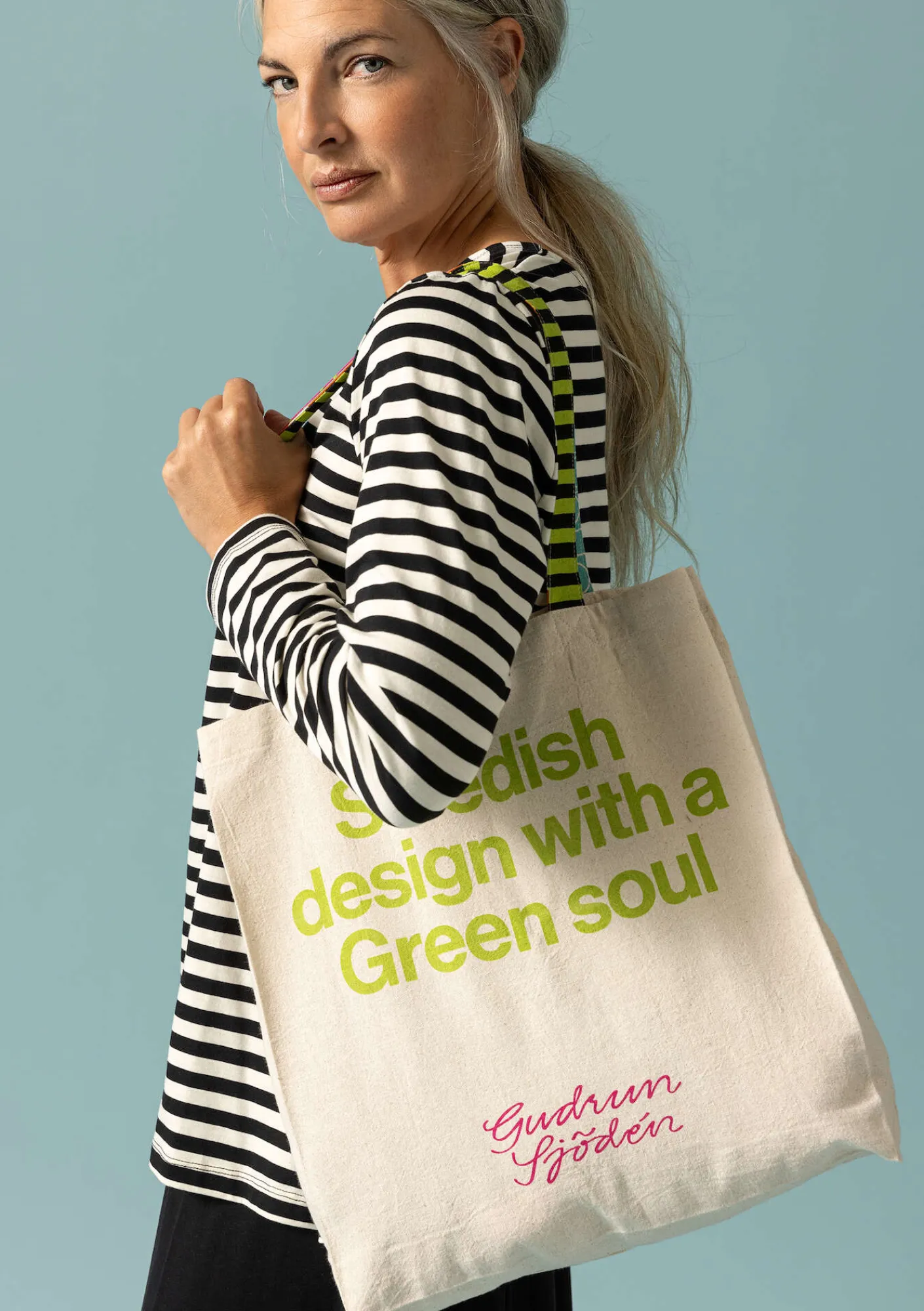 Väska i ekologisk bomull-Gudrun Sjödén