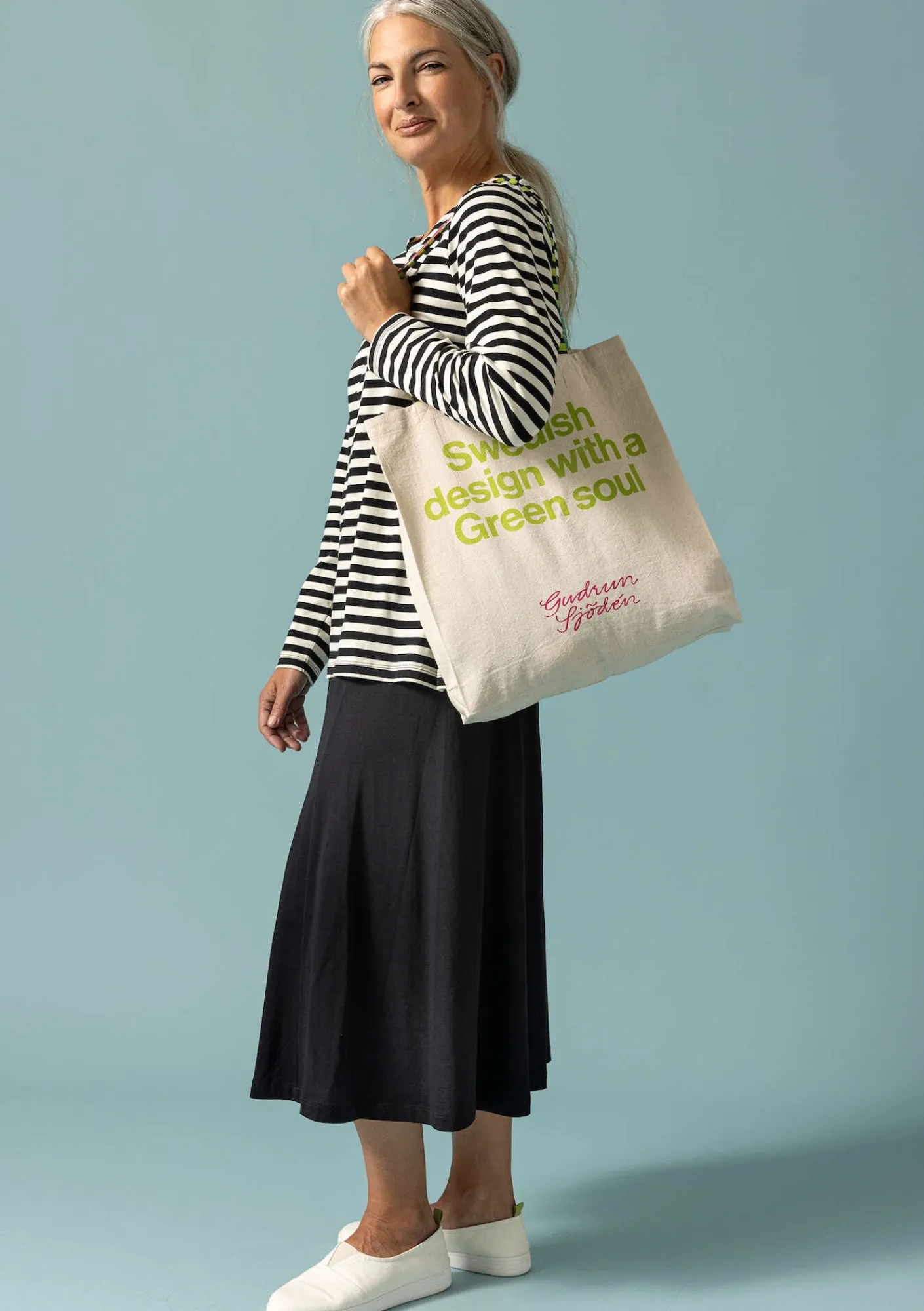 Väska i ekologisk bomull-Gudrun Sjödén