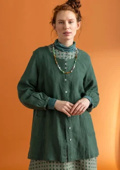 Vävd artistblus ”Asta” i lin-Gudrun Sjödén Online