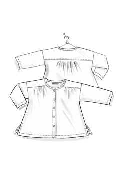 Vävd blus ”Hedda” i ekologisk bomull-Gudrun Sjödén Best