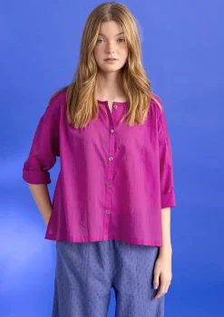 Vävd blus ”Hedda” i ekologisk bomull-Gudrun Sjödén Hot