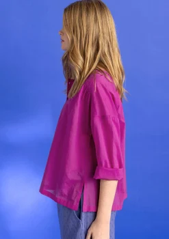 Vävd blus ”Hedda” i ekologisk bomull-Gudrun Sjödén Hot