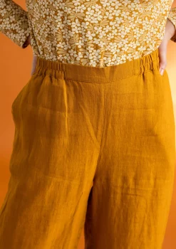 Vävd byxa ”Asta” i lin-Gudrun Sjödén Best