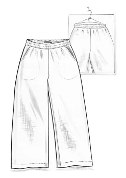 Vävd byxa i lin-Gudrun Sjödén Online