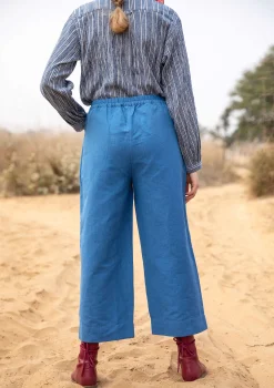 Vävd byxa i lin/ekologisk bomull-Gudrun Sjödén New