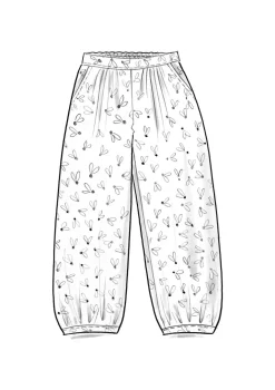 Vävd byxa "Mud" i ekologisk bomull-Gudrun Sjödén New