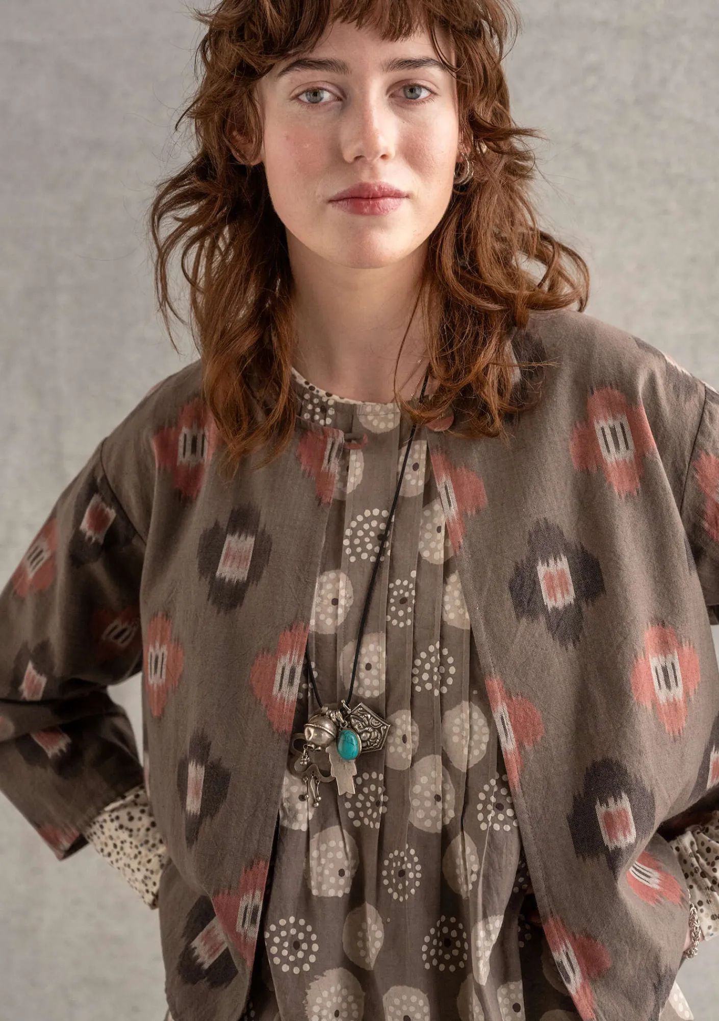 Vävd innerjacka "Harda" i bomull-Gudrun Sjödén New