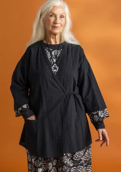 Vävd kimono i ekologisk bomullsdobby-Gudrun Sjödén Clearance