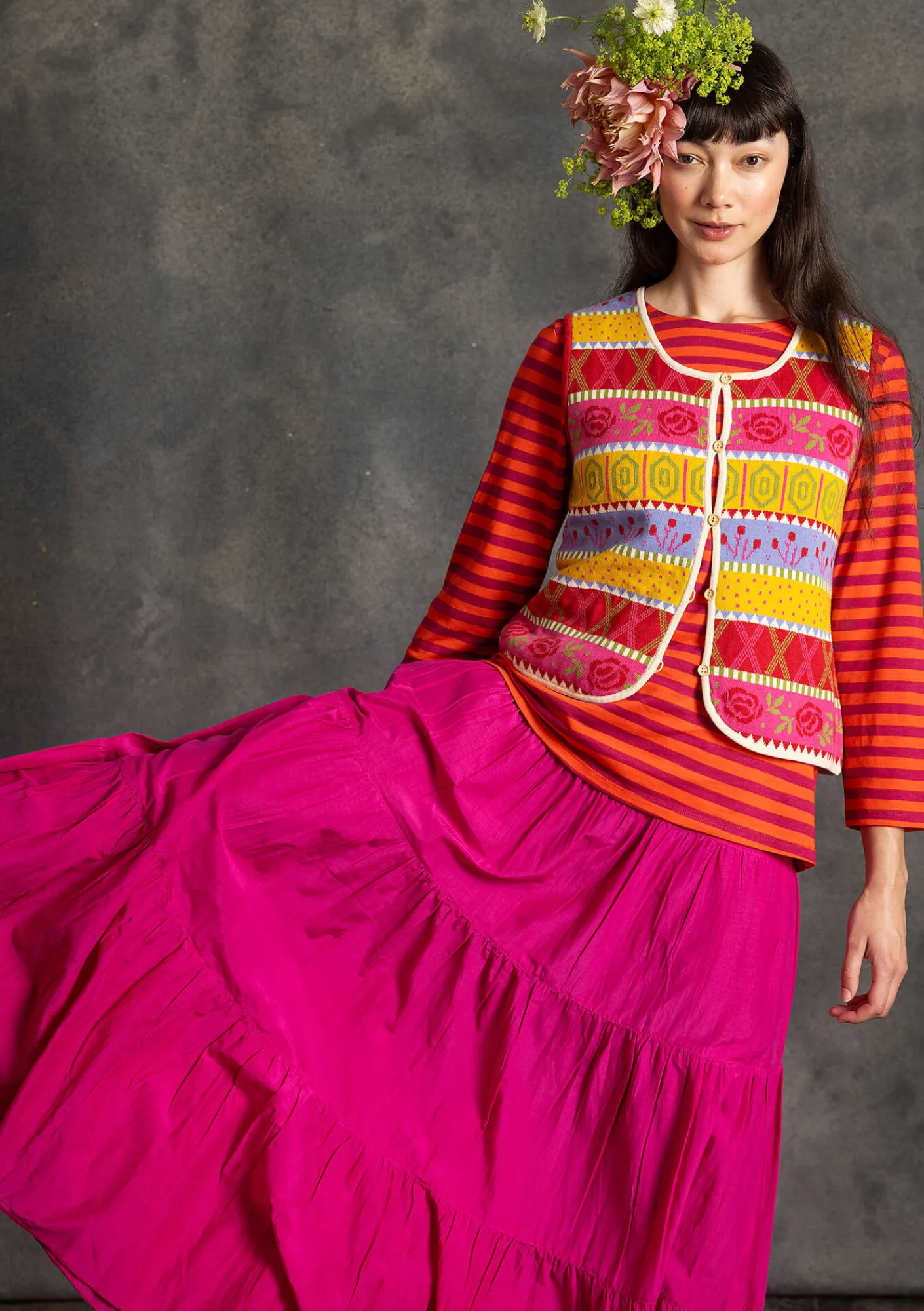 Vävd kjol i bomull/siden-Gudrun Sjödén Best