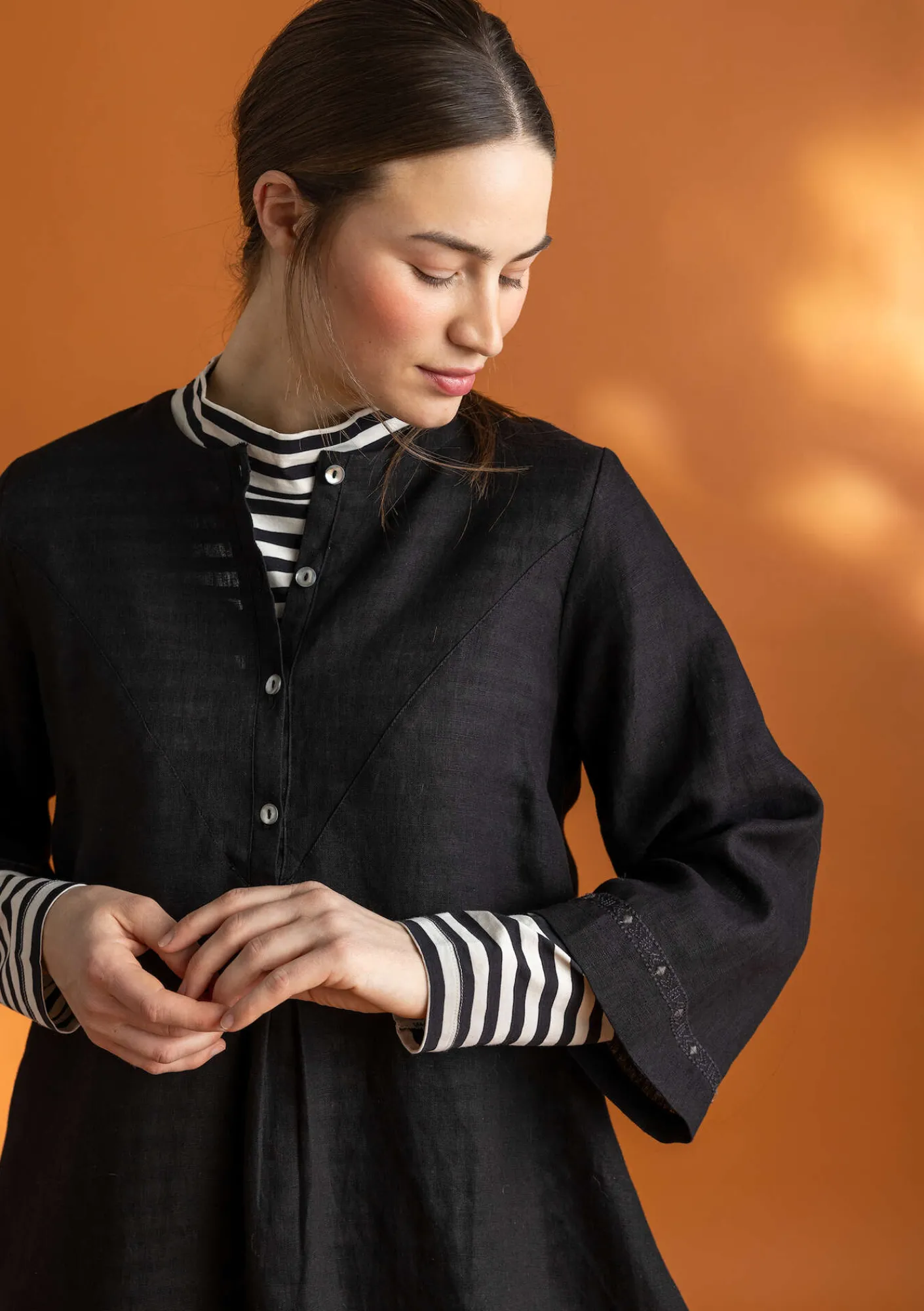 Vävd klänning ”Asta” i lin-Gudrun Sjödén Sale