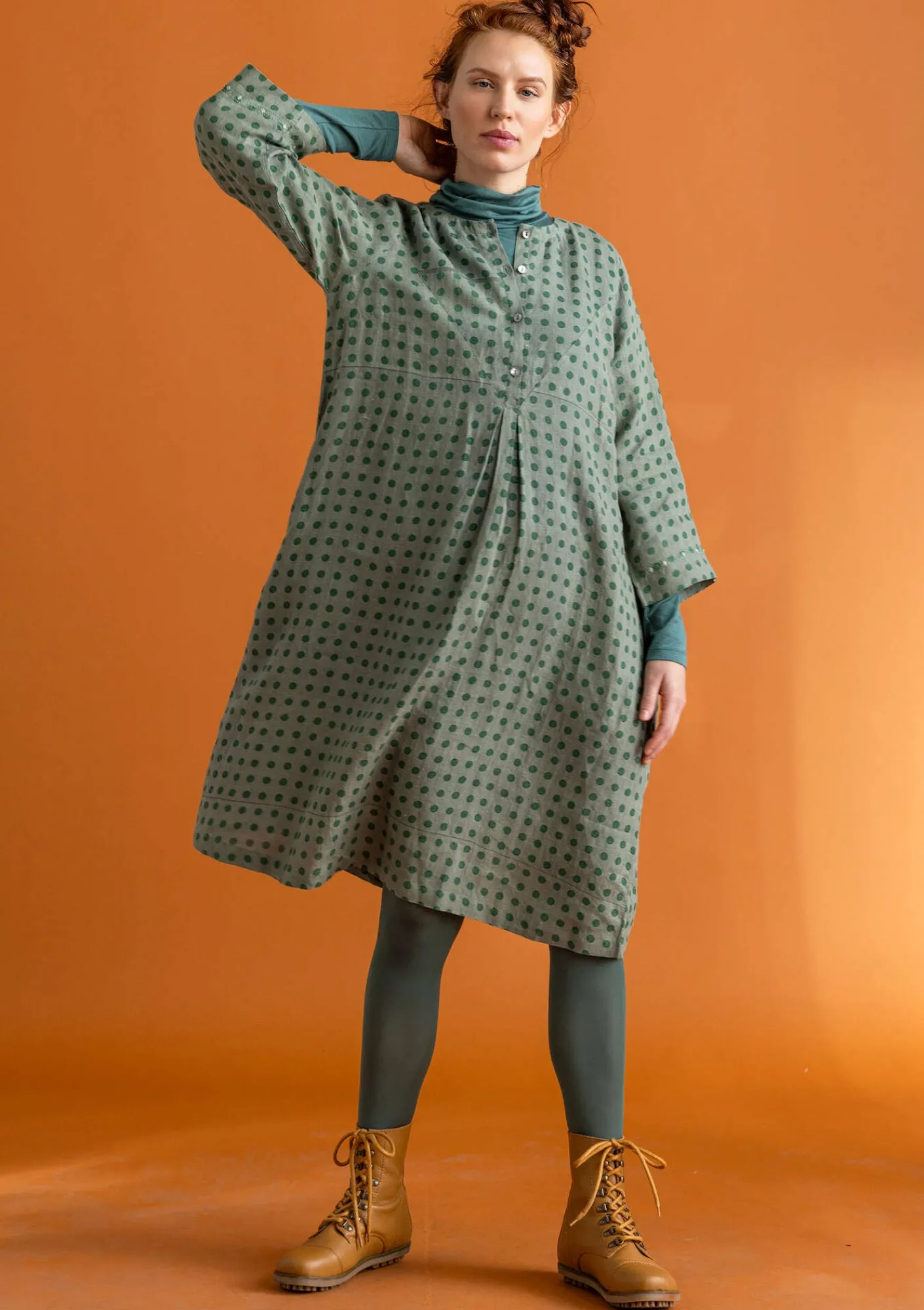 Vävd klänning ”Asta” i lin-Gudrun Sjödén Clearance