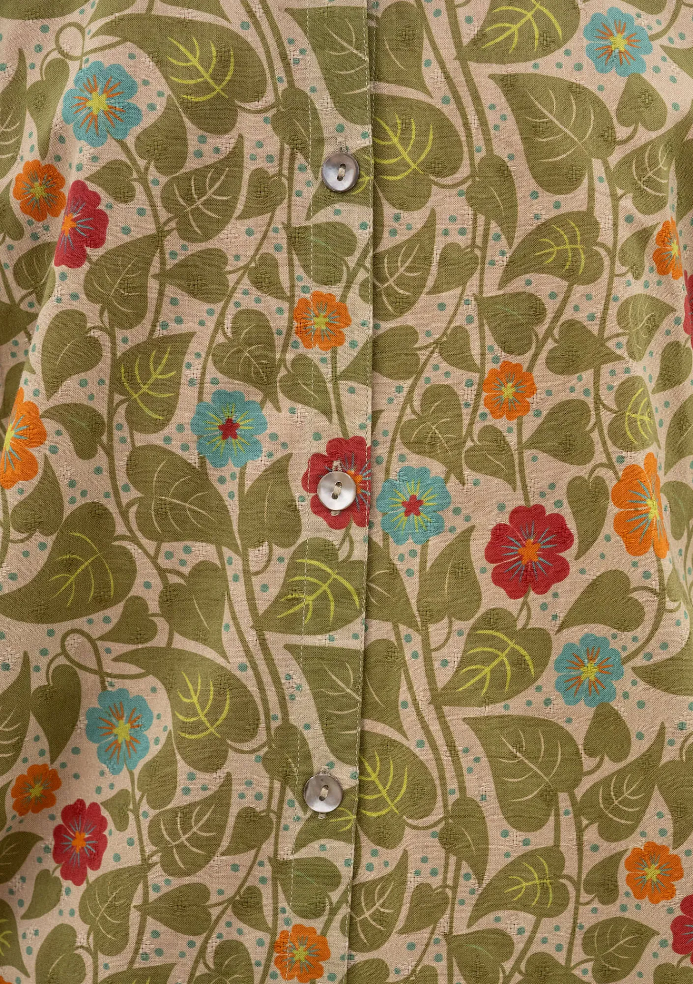 Vävd klänning "Borealis" i ekologisk bomull-Gudrun Sjödén New