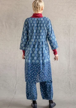 Vävd klänning "Clay" i ekologisk bomull-Gudrun Sjödén New