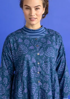 Vävd klänning ”Hedda” i ekologisk bomull-Gudrun Sjödén Sale