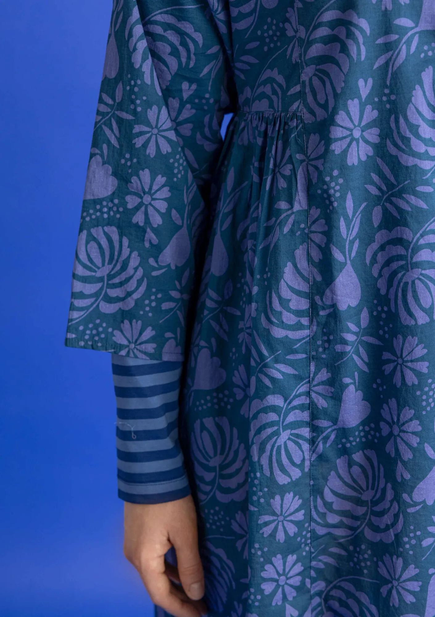 Vävd klänning ”Hedda” i ekologisk bomull-Gudrun Sjödén Sale