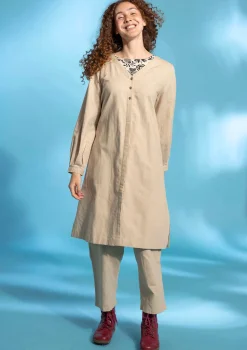 Vävd klänning i ekologisk bomull/lin-Gudrun Sjödén New