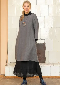 Vävd klänning i lin-Gudrun Sjödén