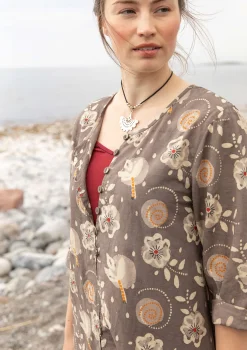 Vävd klänning "Kamala" i ekologisk bomull-Gudrun Sjödén Best