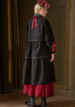 Vävd klänning "Åland" i ekologisk bomull-Gudrun Sjödén