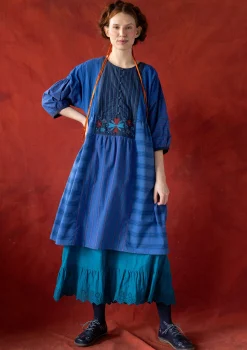 Vävd klänning "Sofia" i ekologisk bomull-Gudrun Sjödén New