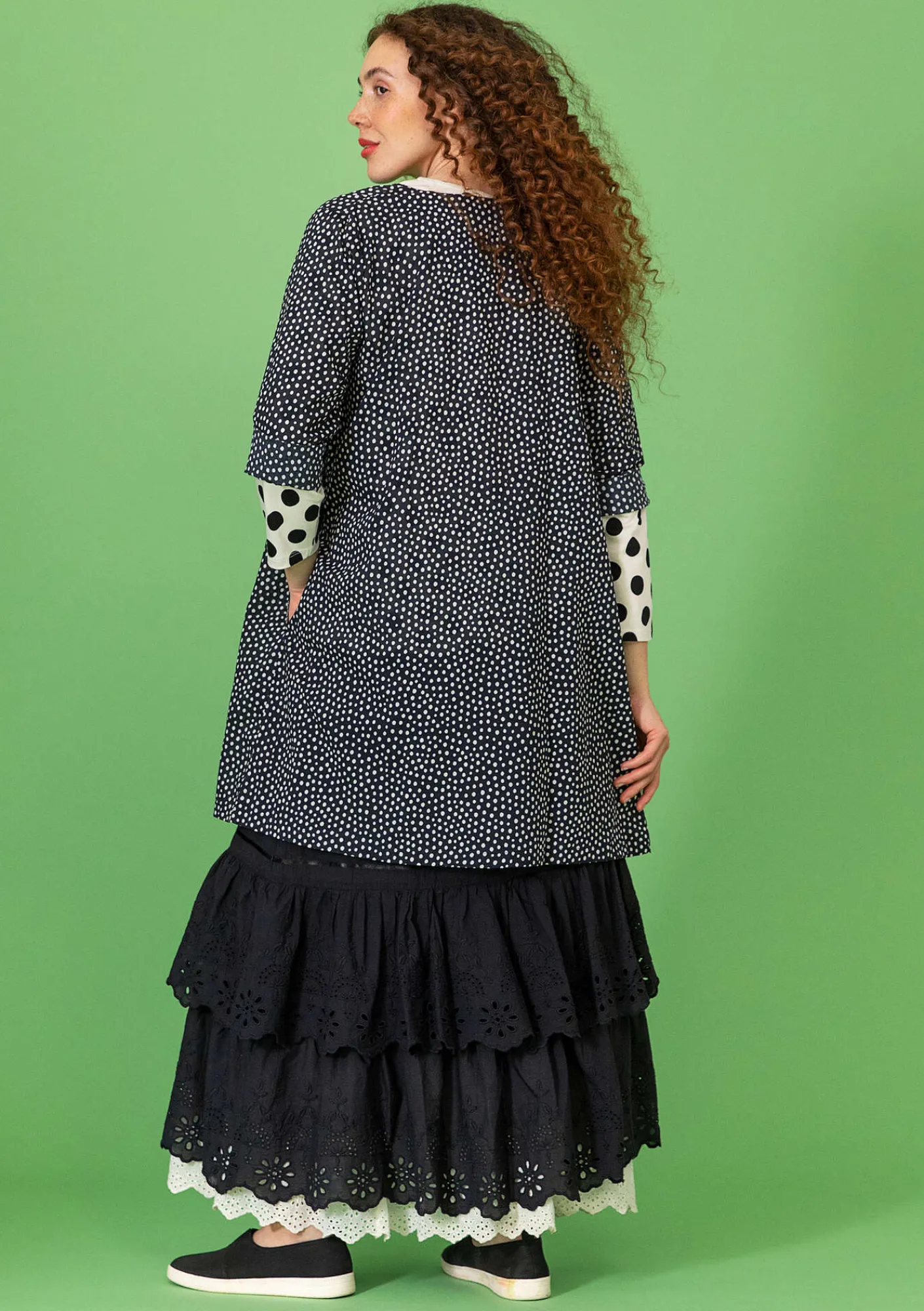 Vävd tunika "Monika" i ekologisk bomull-Gudrun Sjödén Discount