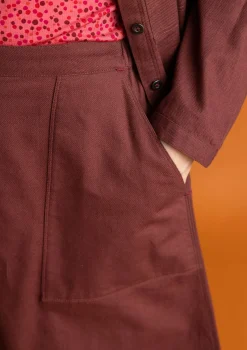 Vävd twillkjol i ekologisk bomull-Gudrun Sjödén New