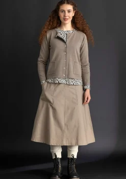 Vävd twillkjol i ekologisk bomull-Gudrun Sjödén Hot