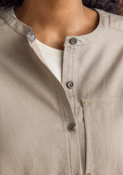 Vävd twillskjorta i ekologisk bomull-Gudrun Sjödén Outlet