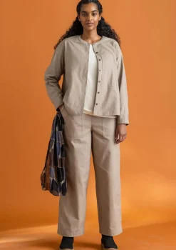 Vävd twillskjorta i ekologisk bomull-Gudrun Sjödén Outlet