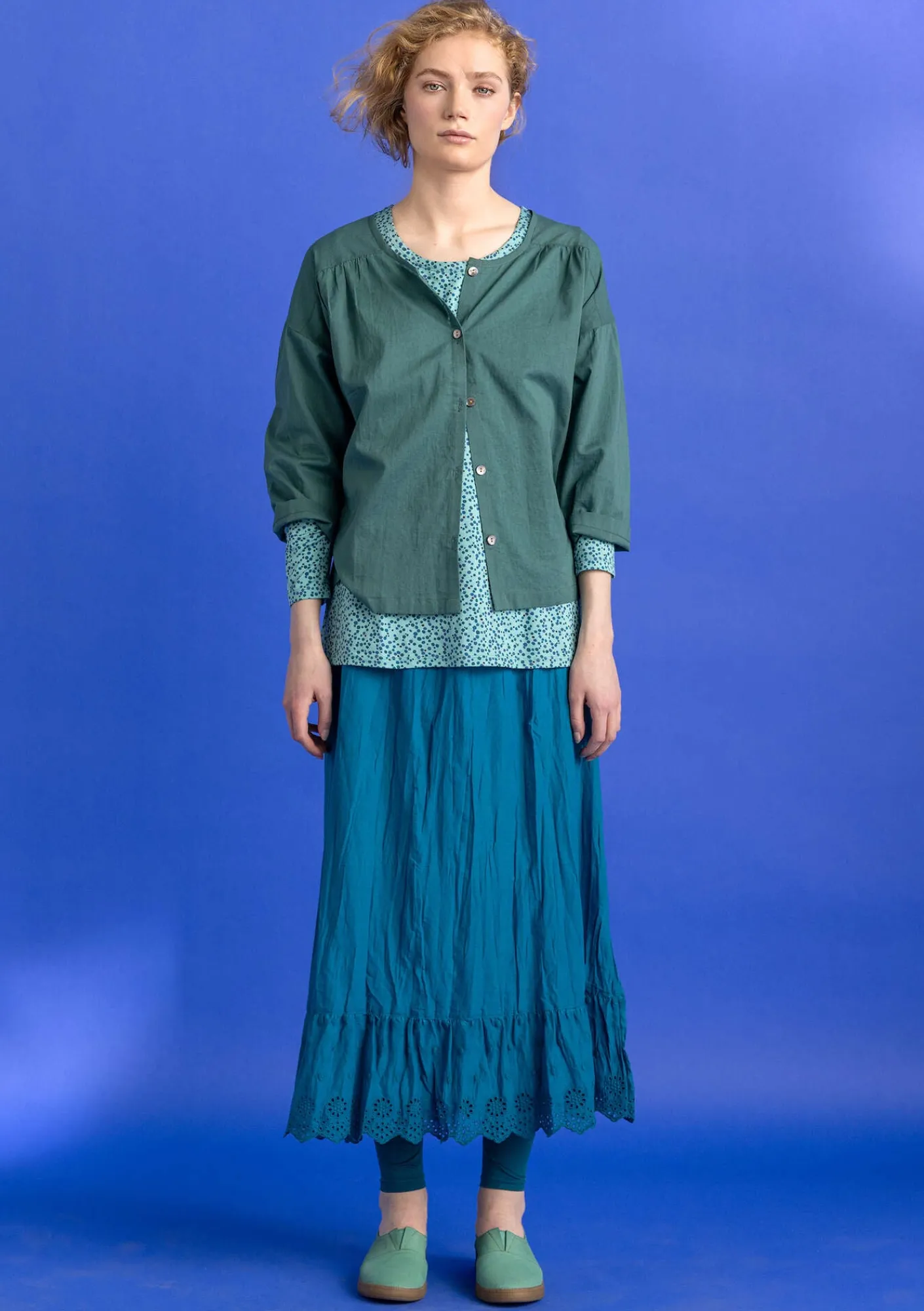 Vävd underkjol i ekologisk bomull-Gudrun Sjödén